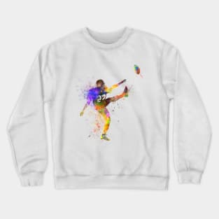 American football in watercolor Crewneck Sweatshirt